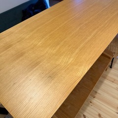 無印良品 リビングでもダイニングでもつかえるテーブル オークの画像