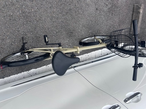 折りたたみ自転車 ミニベロ「Movement」カゴ付き
