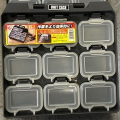 未使用？ 美品 アイリスオーヤマ ユニットケース ウエストケース 3点セット ネジ・釘・パーツ 収納 整理整頓にの画像