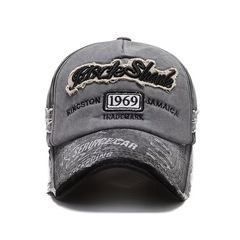 🉐NO1❣️58〜66cm対応濃いグレーツートンの帽子キャップ❣️の画像