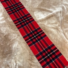 CASHMERE BLEND neck wear good scarf warm your lifeマフラーストールショールスカーフレッド赤色チェックカシミヤカシミアレディースlady's女性用婦人ウィメンズwomenメンズmen男性用紳士ユニセックス男女兼用の画像