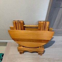 ちどり産業折りたたみ丸テーブルの画像