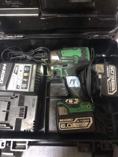 ②ハイコーキ WR14DBDL2 電動インパクトレンチ、中古美品