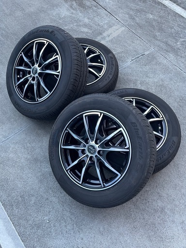 新品15インチアルミホイール　バリ山タイヤ付き