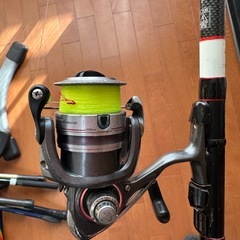 竿とリールセットの画像