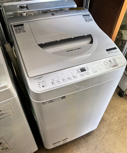 SHARP 洗濯乾燥機 5.5kg 干さなくて済む! ES-TX5C-S