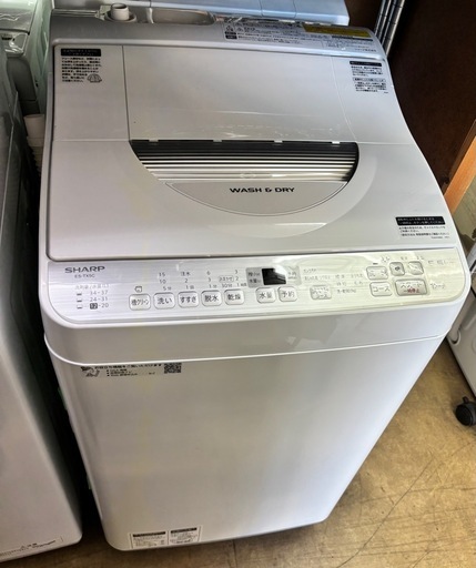 SHARP 洗濯乾燥機 5.5kg 干さなくて済む! ES-TX5C-S