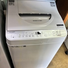 SHARP 洗濯乾燥機 5.5kg 干さなくて済む! ES-TX5C-Sの画像