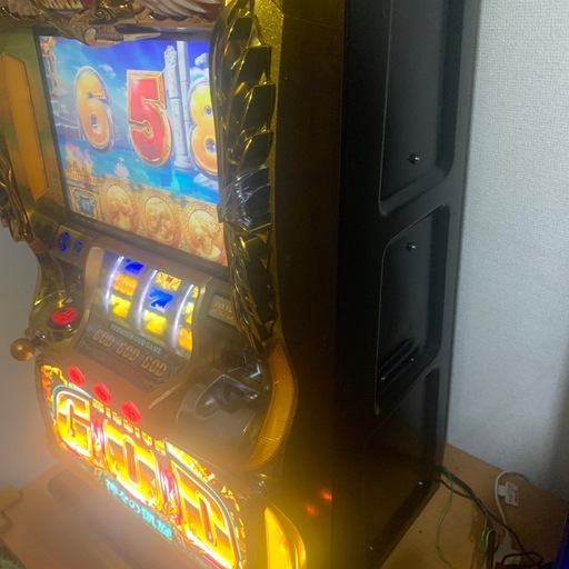 パチスロ実機　神々の凱旋　コイン不要機