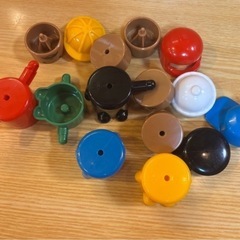 【美品】リラックス ミニフィギュア 5体セット 組み換えおもちゃ 知育玩具積み木のおもちゃセット の画像