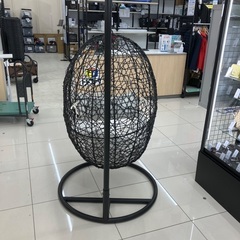 【トレファク足立扇店】ハンギングチェア　クッションヨゴレ　耐荷重150kgの画像