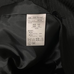 165スーツ上下卒業式にの画像