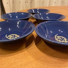 藍色お皿5枚の画像
