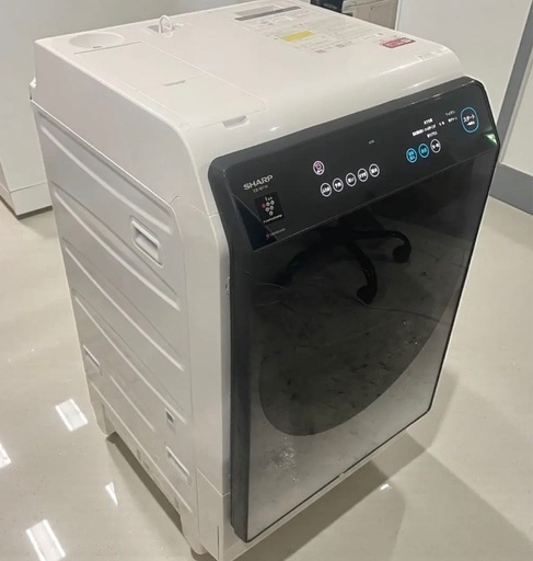 【全国最安値】?2022年製SHARPドラム式洗濯機 洗剤自動　NEXT乾燥ES-W114 配達無料