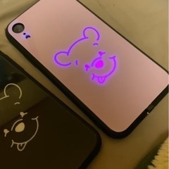 【白色】ディズニー プーさん 光るiPhoneXR用ケースの画像