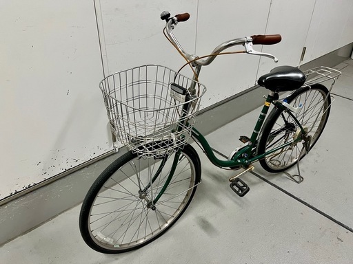 ブリヂストン製 26インチ シティサイクル（緑）