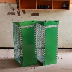 [在庫2点 各売]コカコーラ CocaCola 利根 コカコーラボトリング 瓶回収箱 ボトル回収箱 空き瓶回収箱 回収ボックス 業務用 ゴミ箱 メッシュボックス メッシュラック ワイヤーラック インダストリアル 店舗什器 ディスプレイ什器 レトロ 看板 店舗用品の画像