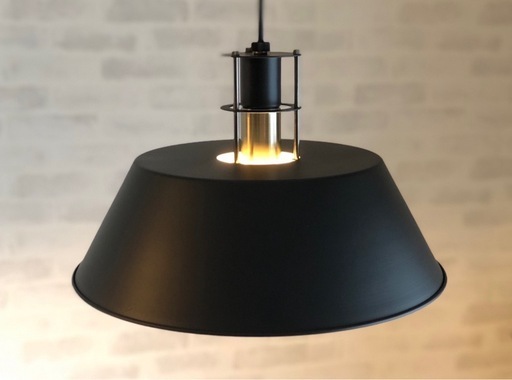 【美品】ペンダントライト シーリングライト 
真鍮 マットブラック　100W相当