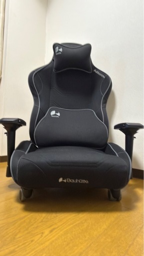 【美品】バウヒュッテ GX-570 ゲーミング座椅子 ブラック 9,000円 引き取り限定早い者勝ち！