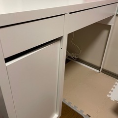 MICKE ミッケ デスク, ホワイト, 105x50 cmの画像