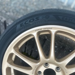 アルミホイルとタイヤセットの画像