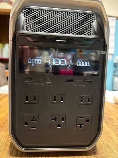 EcoFlow DELTA3 Plus ポータブル電源　1024Wh