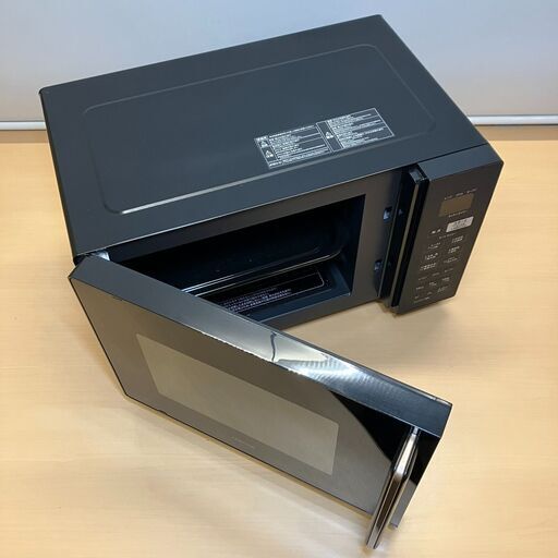 YAMAZEN 16L フラットテーブル オーブンレンジ（ブラック）