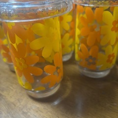 昭和レトロ　ガラスコップ4個セット
の画像