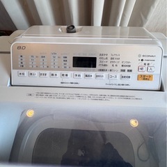 Panasonic 洗濯乾燥機 8kg 2019年製 NA-FW80S6の画像
