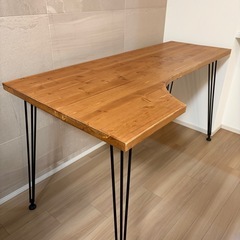 【美品】LOWYA　L字デスク の画像