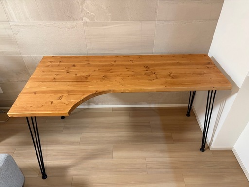 【美品】LOWYA　L字デスク