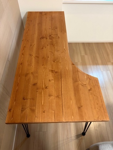 【美品】LOWYA　L字デスク