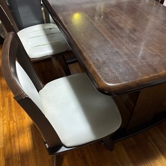 【無料】ダイニングテーブル・椅子4脚セット（120cm×80cm）の画像