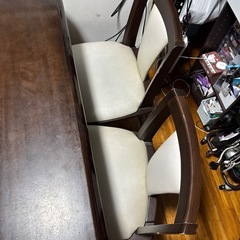 【無料】ダイニングテーブル・椅子4脚セット（120cm×80cm）の画像