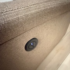 【ニトリ】電動リクライニング  ソファー　2人掛け｜USB充電付き｜ブラウン｜動作OKの画像