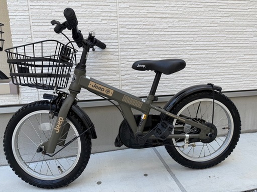 Jeep キッズ自転車 幼児自転車 16インチ カーキ 横浜市内受渡し