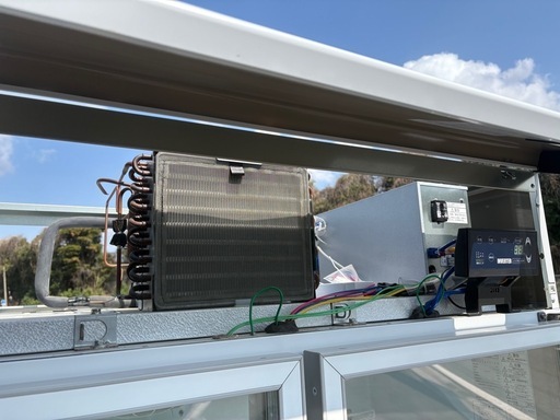 ■中古品 大和冷機 冷蔵ショーケース ４１１YAKP-EC 2018年 852L 100V 1200ｘ650ｘ1900ｍｍ ダイワ 動作問題なし■ □中古品 大和冷機 冷蔵ショーケース 411YAKP-EC 2018年 852L 100V