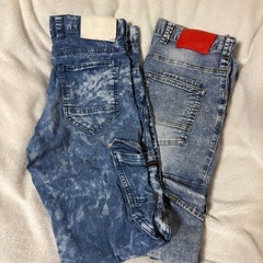 デニム生地の作業ズボン　2着の画像