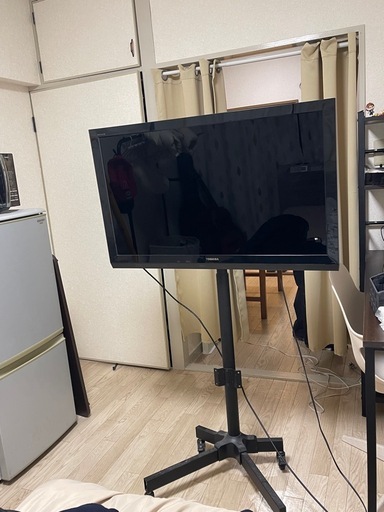 東芝 REGZA 液晶テレビ ＋ 移動式テレビスタンド（卓上スタンド付き）