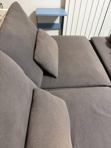 【お値下げしました
】IKEA    ソファー　　グレー　　三人掛け　　
