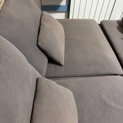 IKEA    ソファー　　グレー　　三人掛け　　の画像