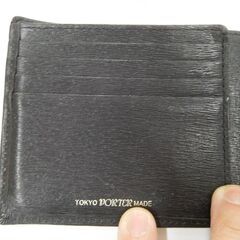 PORTER ポーター 二つ折り財布 カレント ブラック 中古の画像