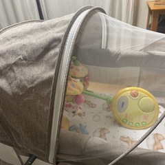 蚊帳付き　ベビーベッド　ベビー布団　の画像