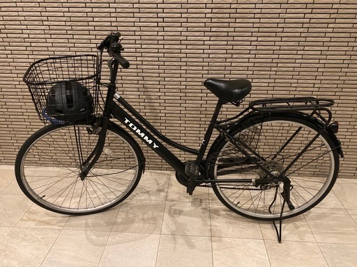 27インチ自転車 6段変速 ヘルメット・鍵付き