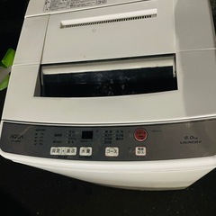 アクア洗濯機　6KG 配送可能の画像