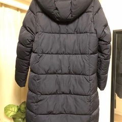 GU 2WAY中わたコートSC NAVY S ジーユー 紺 ロングコート ダウンの画像