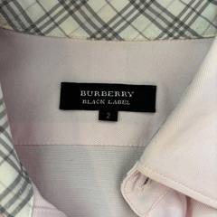 #BURBERRYBLACKLABEL#半袖シャツ#ワイシャツ#ピンクの画像