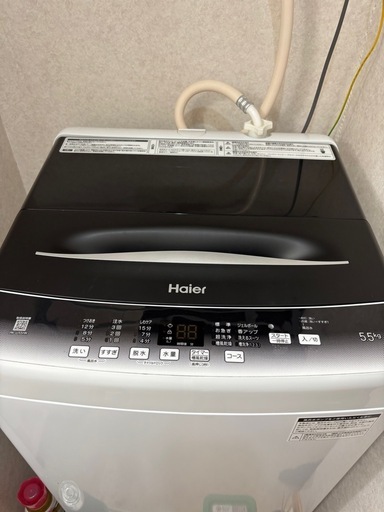 Haier 洗濯機 5.5kg 美品 室内使用 4/4引き取り希望