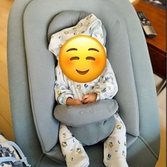 【美品・箱付き】Cybex バウンサー Stone Blueの画像