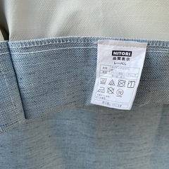 決まりました（引き取り限定）ニトリカーテンセット厚地2枚組　レース2枚組　合わせて4枚　の画像